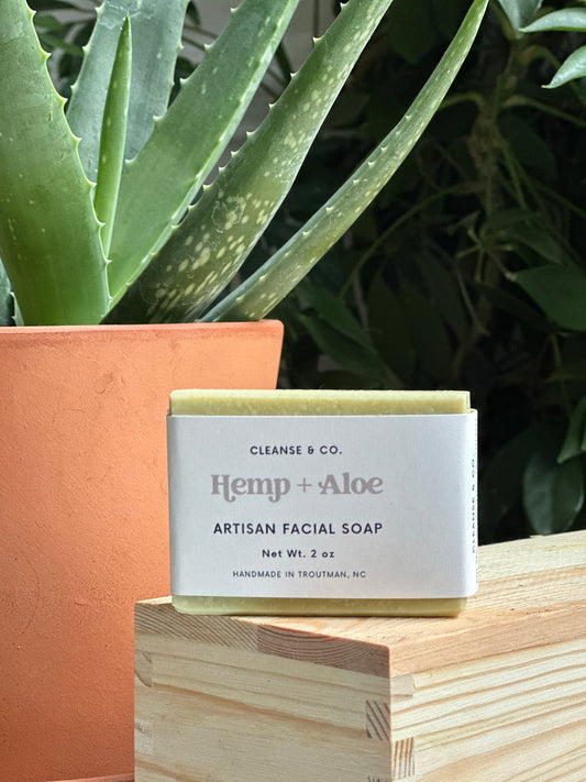 Hemp + Aloe Facial Soap Bar